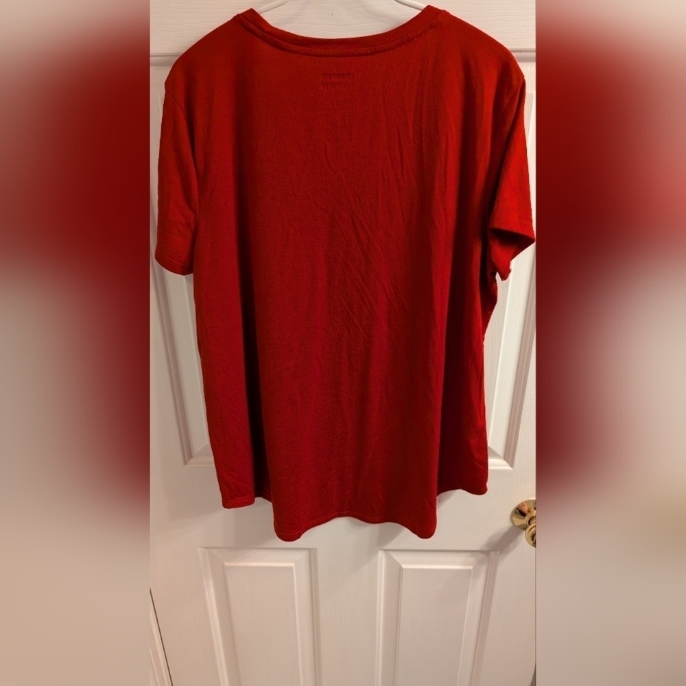 Celebrate Together Love Short Sleeve V-Neck Tee Size Lg (EUC) - Picture 8 of 13